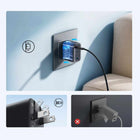 Anker - Chargeur Mural Nano 70W 3 Ports USB-C avec Câble USB-C - Noir Pierre-Format mini et idéal pour les voyages. Avec ses dimensions de seulement 5,3 × 4,3 × 3,15 cm, ce chargeur est 41 % plus petit qu'un chargeur USB-C standard de 70 W, ce qui le rend ultra-portable. Glissez-le dans une poche, un sac à main ou une pochette de voyage sans qu'il prenne de place, et restez chargé où que vous soyez.