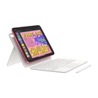 Apple - iPad 11 po, Puce A16, Wi-Fi, 512 Go, Argent-Caméras de Pointe: iPad est doté d’une caméra avant 12MP Center Stage, idéale pour les visioconférences et les selfies. La caméra arrière grand-angle 12 Mpx avec flash True Tone est parfaite pour la numérisation de documents, la photo et la vidéo 4K