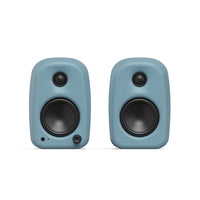 Kanto - Haut-parleurs de bureau alimentés avec USB-C, RCA, Bluetooth 5.3 et sortie casque - Bleuet, Paquet de 2-Tweeters à dôme en soie de 3/4 po