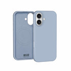 Blu Element - Étui Silicone MagSafe pour iPhone 17 - Bleu pastel-Doublure en microfibre pour éviter les rayures