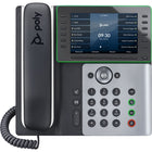 HP - Poly Edge E550 Téléphone IP à montage mural avec/sans fil Bluetooth/WiFi - Noir-Écran LCD IPS couleur 5" 800 x 480