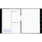 Blueline® - Agenda NotePro quotidien sans dates, 11 po x 8 1/2 po, noir, bilingue-Couverture rigide d'aspect lézard se replie et reste parfaitement à plat pour une surface d'écriture robuste une fois ouvert
