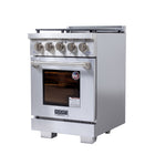 Kucht - 24 po Série KFX-X Cuisinière Pro Style au gaz propane - Acier inoxydable-Dimensions du produit 27,75 po L x 24 po L x 36 po H