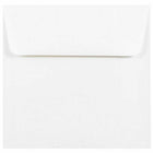 JAM Paper Enveloppes d'invitation carrées doublées d'aluminium - 6 x 6 po - blanc avec feuille d'or - paquet de 50-Quantité : 50/paquet, Mail pour impressionner
