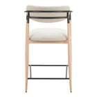 Zuo - Equinox Tabouret de comptoir - Oyster Gris/Naturel-6