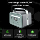 Yoshino - Générateur solaire portable à semi-conducteurs 330 W avec panneau solaire portable 100 W-PUISSANCE ET CAPACITÉ – Une puissance continue de 330 watts (500 watts de crête) et une capacité de 241 Wh fournissent de l'énergie aux appareils et petits appareils électroménagers. Cette batterie SST est évaluée à 4 000 cycles à 80 % (11 ans et plus, 7 jours d'utilisation quotidienne.)