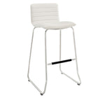 Modway - Dive Tabouret de bar - Blanc-Convient à la plupart des bars et comptoirs