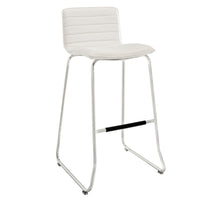 Modway - Dive Tabouret de bar - Blanc-Convient à la plupart des bars et comptoirs