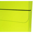 JAM Paper - Mallette de transport pour dossiers épais avec bande élastique - 10 x 1 1/4 x 13 1/4 - Vert lime-Fabriqué à partir d'un matériau en aggloméré durable et robuste et doté d'une fermeture à bande élastique noire conçue pour maintenir les documents en sécurité