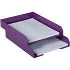 JAM Paper - Plateau de rangement de papier punaisable JAM Paper - Violet-Plateau au format lettre : 9,75 pouces de large x 12,5 pouces de long x 2 pouces de haut
