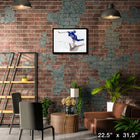 John Tavares Toronto Maple Leafs Shooting sur toile - Toile encadree - 22" x 31"-Sous licence officielle de la LNH et de l'AJLNH