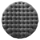 Modway - Amour Gros rond à boutons touffés Performance Velvet Ottoman - Gris-6