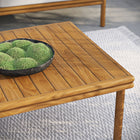 Modway - Wren Terrasse extérieure Bois de teck Table basse - Naturel-Résistant aux intempéries