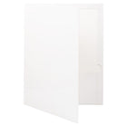JAM Paper - Chemise de présentation brillante à 2 pochettes - blanc - Paquet de 6-4