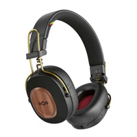 House Of Marley - Casque Bluetooth Riddim à vibrations positives - Rasta-Autonomie extra-longue : jusqu'à 50 heures