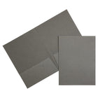 JAM PaperMD – Chemises au fini lin à 2 pochettes, gris, 25/paquet-Capacité : 200 feuilles