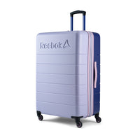Reebok - Valise à roulettes pivotantes à coque rigide 30 po Double Dribble - Lilas-Roulettes pivotantes à 360° pour un déplacement fluide, silencieux et sans effort