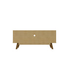 Manhattan Comfort - Meuble TV Marcus 53,14 po style Mid-Century Modern - Brun Rustique-Assemblage à domicile requis Tout le matériel inclus