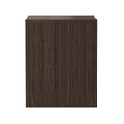 Manhattan Comfort - Linda 24" Table de nuit moderne à 2 tiroirs - Noyer brun-Parfait pour le rangement de chevet, les lampes ou les objets de décoration