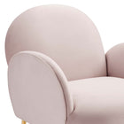 Modway - Transcend Performance Velvet Fauteuil - Rose-Capacité de poids de la chaise : 331 lb
