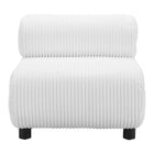 Zuo - Rahat Fauteuil d’appoint - Blanc-Tissu velours texturé
