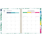 Emily Ley - Simplified Agenda scolaire hebdomadaire/mensuel 2026-2027 - 11 po H x 9 po l - Savannah Blooms - bilingue-Un mois sur deux pages comprenant des blocs quotidiens non lignés, une section de tâches lignée, un « conseil de simplicité » pour vous aider à planifier et des onglets pour une navigation facile.