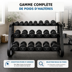 MotionGrey - Haltère  à poids fixe pour l’entraînement musculaire à domicile - 10 lb-Poids lb: 10