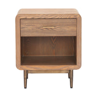 Zuo - Vidaz Table d’appoint - Brun-Placage de bois élégant avec texture naturelle chaleureuse
