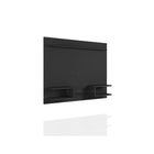 Manhattan Comfort - Centre de divertissement flottant moderne Plaza 64,25 po - Noir-Comprend des supports pour fixer la télévision sur le panneau