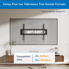 Mount-It! - Support mural fixe pour téléviseur XXL à usage intensif-Compatibilité VESA allant de 50 x 50 à 900 x 600