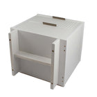 Manhattan Comfort - Table de nuit moderne Granville 46 cm à 2 tiroirs - Blanc-10