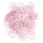 JAM Paper - Trombones circulaires - trombones ronds - rose pastel - paquet de 50- Trombones de qualité supérieure fabriqués à partir de fil d'acier recouvert de vinyle de haute qualité