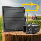 Vosker - Caméra de sécurité autonome V300 Ultimate 4G-LTE avec banque d'énergie solaire-Pack tout-en-un : inclut des options de montage, une batterie externe, une batterie au lithium, une carte SIM, et plus encore.