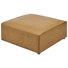 Modway - Mingle Cuir végane Ottoman - Tan-Pieds en plastique robustes