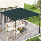 Outsunny - Remplacement de toit pour gazebo carré 10 pi L x 10 pi l, toile supérieure protégée UV, gris-Conception supérieure ventilée pour une bonne circulation de l'air et rester au frais