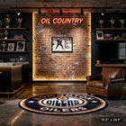 Connor McDavid Edmonton Oilers sur toile vs Los Angeles Kings - Toile encadree - 31" x 22"-Dimensions finales: 31.5x22.5
