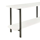 Manhattan Comfort - Console moderne Celine 70,87 po - Blanc-Assemblage à domicile requis Tout le matériel inclus