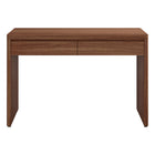 Hudson&Canal - Bureau Ashcroft 48'' - Noyer satiné-Fabriqué à partir de matériaux MDF robustes dans une finition brun aulne fabriquée à la main