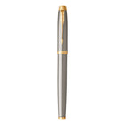 Parker − Stylo à bille IM − métal brossé − pointe fine − encre noire-Une forme confortable et ergonomique associée au savoir-faire PARKER de qualité supérieure pour évoquer le riche héritage de la marque