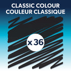 Quartet - Marqueurs effaçables à sec DryGuard, pointe fine, noir, Paquet de 36-Faible odeur :Les marqueurs Quartet sont non toxiques, inodores et conformes à la norme de sécurité ASTM D-4236, garantissant une expérience d'écriture agréable