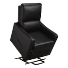 Brassex - Fauteuil releveur inclinable 913654 Levo - noir-Revêtement en tissu riche