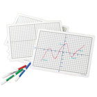 Didax - Tapis de coordonnées inscriptibles/effaçables - paquet de 10-Une excellente ressource effaçable à sec pour la création de graphiques !