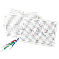 Didax - Tapis de coordonnées inscriptibles/effaçables - paquet de 10-Une excellente ressource effaçable à sec pour la création de graphiques !