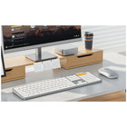 ProtoArc - Combiné clavier et souris Bluetooth rétroéclairé pour Mac - Blanc-Le clavier-souris Bluetooth pour Mac peut se connecter simultanément à trois appareils différents via ses triples canaux Bluetooth