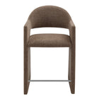 Modway - Talia 37 pouces Tissu rembourré Tabouret de comptoir - Moka-Arrivée entièrement assemblée