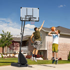 Soozier – Panier de basketball portatif avec panneau incassable de 44 po-Système de retour de balle minimisant l'effort pour récupérer le ballon de basket
