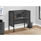 Monarch Specialties - Bureau A Cloison - 48 po L - Bureau - Travail - Qualité Commerciale - Stratifié Gris - Métal Noir - Moderne-Conçue et fabriquée selon les normes de sécurité ANSI / BIFMA, cette cabine est assortie d'une garantie limitée de 5 ans contre tout défaut, pour une plus grande tranquillité d'esprit