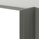HOMCOM - armoire à pharmacie murale avec miroir - gris-Équipé de charnières à amortisseur pour une fermeture douce de la porte   