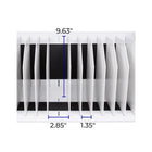 Luxor - Chariot de recharge ouvert pour 16 appareils avec alimentation CA pour tablettes/Chromebooks (tablettes inclinées)-8