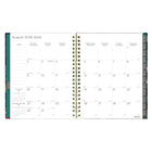 Blueline - Agenda Hebdomadaire/Mensuel - 11 po H x 8 1/2 po l - Motif Floral - Bilingue-Planificateur mensuel au début de chaque mois